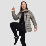 GymBeam Geacă pentru femei Puffer Vetiver/Black · záber 5