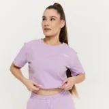 GymBeam Tricou pentru femei Cropped Limitless Lavender · záber 1