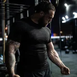 GymBeam Tricou Seamless Static Black · záber 1