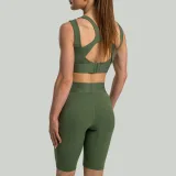 STRIX Pantaloni scurți pentru femei Biker Lunar Cedar Green · záber 3