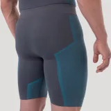 GymBeam Pantaloni scurți fără cusături OG1 Grey/Blue · záber 4
