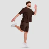 GymBeam Oversized Unstoppable T-shirt Brown · záber 5