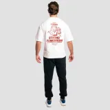GymBeam Tricou Boxy Shaker White · záber 5