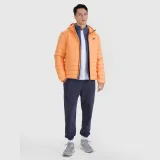 Pánska zatepľovacia bunda so syntetickou výplňou - oranžová · záber 2