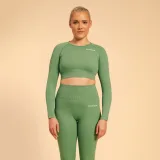 BeastPink Tricou pentru femei Hyper Crop-Top Olivine · záber 3