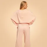 BeastPink Hanorac pentru femei Cropped Bliss Pink · záber 3