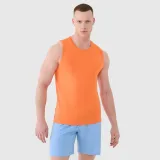 Pánsky rýchloschnúci regular tank top - oranžový · záber 1