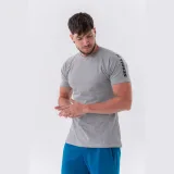 NEBBIA Tricou pentru bărbați Sporty Fit Essentials Light Grey · záber 2