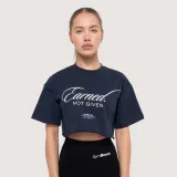 GymBeam Tricou pentru femei cropped Earned Midnight · záber 1