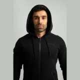 STRIX Hanorac cu fermoar Nova Black · záber 3