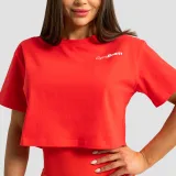 GymBeam Tricou pentru femei Cropped Limitless Hot Red · záber 2