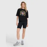 T-shirt oversize s potlačou dámsky - čierny · záber 4