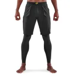 SKINS Colanți de compresie Series-5 Travel and Recovery Black · záber 1