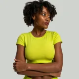 STRIX Tricou pentru femei Essential CropTop Chartreuse · záber 2