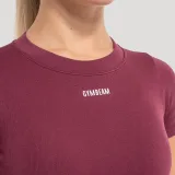 GymBeam Top pentru femei Crop Flow Wine · záber 3