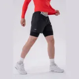NEBBIA Pantaloni scurți pentru bărbați Double-Layer Black · záber 2