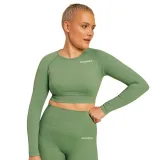 BeastPink Tricou pentru femei Hyper Crop-Top Olivine · záber 4