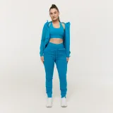 GymBeam Hanorac cu fermoar pentru femei Limitless Aquamarine · záber 5