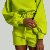 STRIX Hanorac pentru femei Lunar Cropped Chartreuse · záber 3