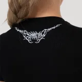 GymBeam Tricou pentru femei Tribal Ribbed Black · záber 5