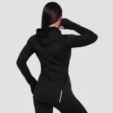 GymBeam Hanorac de alergare pentru femei 1/2 Zip Pulse Black · záber 2