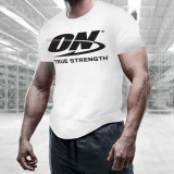 Optimum Nutrition Tricou True Strength White · záber 2