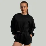 STRIX Hanorac pentru femei Lunar Cropped Black · záber 1