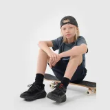 Chlapčenské oversize tričko bez potlače - tyrkysové · záber 2