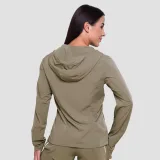 GymBeam Geacă de alergare pentru femei Pulse Vetiver · záber 3