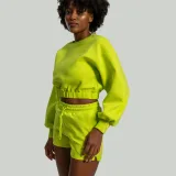 STRIX Hanorac pentru femei Lunar Cropped Chartreuse · záber 2