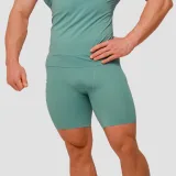 GymBeam Pantaloni scurți de compresie Mid Blue · záber 2