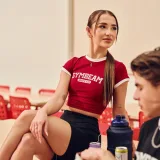 GymBeam Pantaloni scurți pentru femei Varsity Black · záber 2