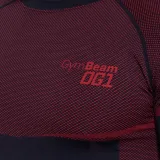 GymBeam Tricou fără cusături cu mâneci lungi OG1 Black/Red · záber 3