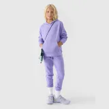 Dievčenské teplákové nohavice typu jogger - denim · záber 1