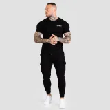 GymBeam Tricou Fitted TRN Black · záber 4