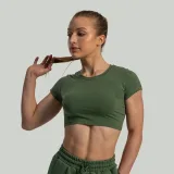 STRIX Tricou pentru femei Essential CropTop Cedar Green · záber 2
