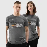 Unisex regular tričko s potlačou 4F x Drift Masters - šedé · záber 1