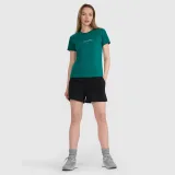 T-shirt regular s potlačou dámsky - tyrkysový · záber 2
