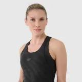 Dámsky rýchloschnúci tréningový crop top - čierny · záber 2