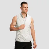 GymBeam Vestă de alergare pentru bărbați Pulse X Gray · záber 4