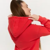 GymBeam Hanorac lung pentru femei Limitless Hot Red · záber 5
