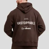 GymBeam Unstoppable Hoodie Brown · záber 3