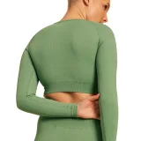 BeastPink Tricou pentru femei Hyper Crop-Top Olivine · záber 5