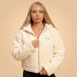 BeastPink Geacă pentru femei Hoodie Bliss Ivory · záber 1