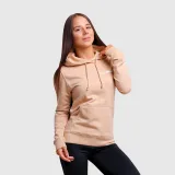 GymBeam Hanorac pentru femei PRO Hoodie Sand · záber 1