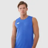 Pánsky rýchloschnúci tréningový tank top - modrý · záber 2