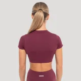 GymBeam Top pentru femei Crop Flow Wine · záber 2