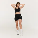 GymBeam Pantaloni scurți pentru femei FLO Graphite · záber 5