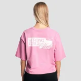 GymBeam Tricou pentru femei Boxy Girls Club Pink · záber 2