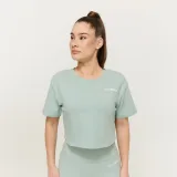 GymBeam Tricou pentru femei Cropped Limitless Eucalypt · záber 1